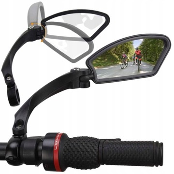 ВЕЛОСИПЕДНОЕ ЗЕРКАЛО НАЗАД, РЕГУЛИРУЕМОЕ СПРАВА, ХОРОШАЯ ОБЗОРНОСТЬ, БОЛЬШОЕ