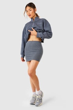 МИНИ-ЮБКА-КАРАНДАШ BOOHOO В РЕБРИКУ С ЭЛАСТИЧНЫМ ПОЯСОМ 5FG NG2__M