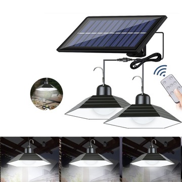 ЛЮСТРА ПОДВЕСНАЯ СОЛНЕЧНАЯ СВЕТОДИОДНАЯ САДОВАЯ ЛАМПА ДИСТАНЦИОННАЯ