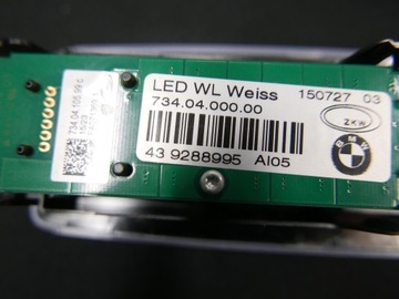 BMW F15 F16 F48 LAMPA LED OSVĚTLENÍ INTERIÉR KABINY ZADNÍ 9288995
