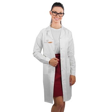 Fartuch Laboratoryjny Damski Twój Nadruk lub Haft Różne Kolory XS-XXL