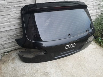 ZADNÍ VÍKO KUFRU Z SKLO (OKNO) AUDI Q7 08R LY9B ČERNÁ