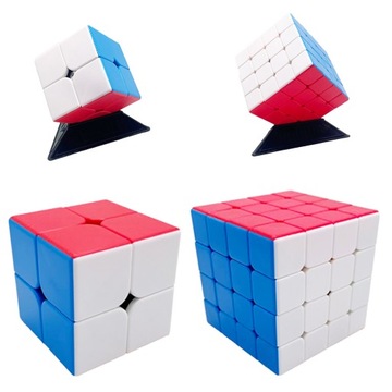 ORYGINALNA KOSTKA 2x2 + 4x4 SZYBKA WYREGULOWANA PROFESJONALNA + PODSTAWKA