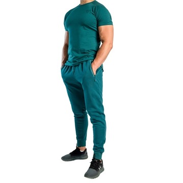 JOGGERY SPORTOWE FITNESS NOVA DEEP TEAL STRIX XL