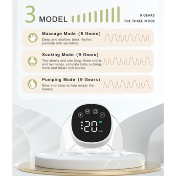 Handy Milk Pump Автоматический доильный аппарат 3 режима и 9 уровней Черный 1