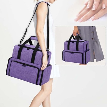 Портативная сумка для хранения лака для ногтей.