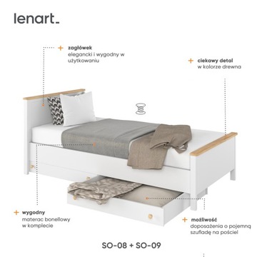 Кровать с матрасом СО-08 / STORY COLLECTION