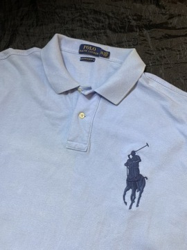 Ralph Lauren ORYGINAL NIEBIESKIE POLO T SHIRT /XXL