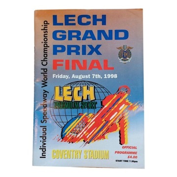 PROGRAM ZAWODÓW LECH GRAND PRIX IMŚ 7.08.1998