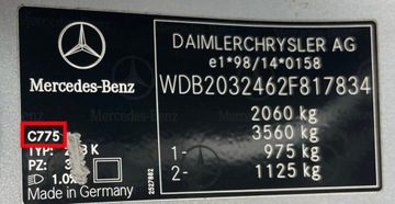 MERCEDES C II KOMBI FACELIFT S203 W203 C775 - DÍLY