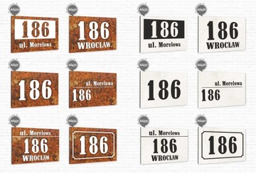 Номер дома БОЛЬШАЯ АЛЮМИНИЕВАЯ АДРЕСНАЯ ТАБЛИЧКА