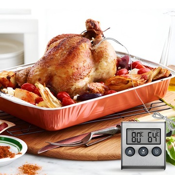 ТЕРМОМЕТР ТЕРМОСТАТ ТАЙМЕР ДЛЯ КОПИЛЬНОЙ ЭЛЕКТРОННЫЙ ГРИЛЬ ЗОНД ДЛЯ МЯСА