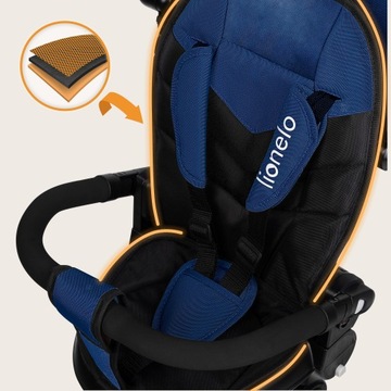 ВЕЛОСИПЕД ТРЕХКОЛЕСНЫЙ 2в1, ПОВОРОТНЫЙ, РЕГУЛИРУЕМЫЙ, С КОЗЫРЕКОМ LIONELO TRIS