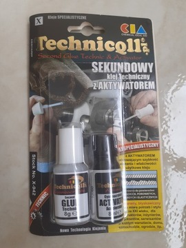 Klej sekundowy z aktywatorem Technicqll 8ml + 8g