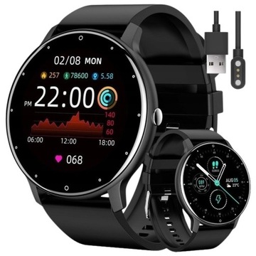 SMARTWATCH MĘSKI ZEGAREK GRAVITY +GRAWER SMS FB POLSKIE MENU SPORT +BOX