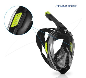 Полнолицевая маска для подводного плавания и дайвинга L/XL Полотенце