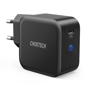 Choetech GaN Type C 61W 3A PD настенное зарядное устройство
