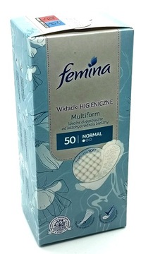 FEMNINA Wkładki higieniczne MULTIFORM NORMAL 50 sztuk każdy typ bielizny