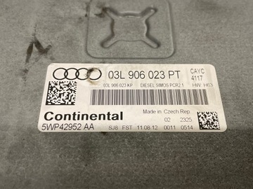 AUDI A1 8X 2010-2019 1.6 TDI ŘÍZENÍ MOTORU ECU 03L906023PT