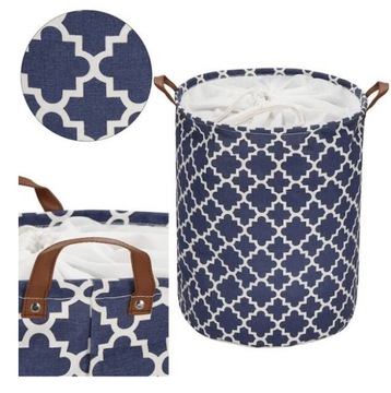 КОРЗИНА-ОРГАНИЗАТОР ДЛЯ ХРАНЕНИЯ ИГРУШЕК И ОДЕЖДЫ 60Л ТЕМНО-СИНИЙ