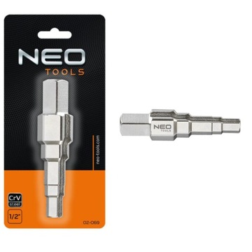 NEO KOŃCÓWKA WYMIENNA KLUCZA DO ŚRUBUNKÓW 1/2 STAL CHROMOWO-WANADOWA 02-069