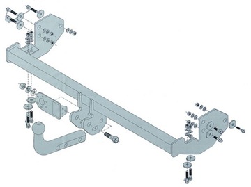 MERCEDES VITO 2 II W639 2003-2014 БУКСИРОВОЧНЫЙ КРЮК
