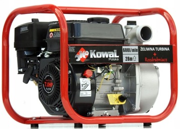 MOTOPOMPA 2 +WĘŻE spalinowa pompa do wody 600l/min ŻELIWNA TURBINA KowaL