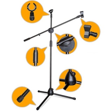 SM803 сценическая микрофонная стойка, 200 см, 2 ручки