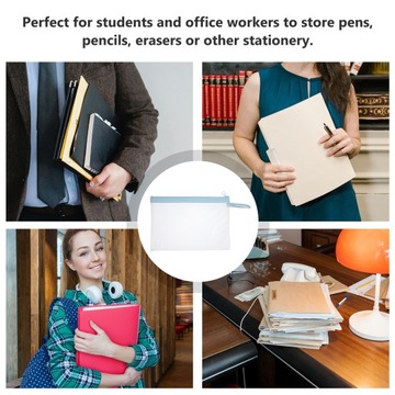 Сумки для хранения файлов Карман для документов на молнии Пластик