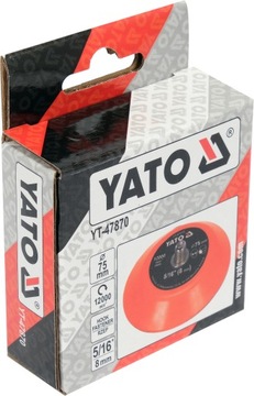 ПОЛИРОВАЛЬНАЯ ПЛАСТИНА YATO, ДИСК 75 ММ, НА ЛИПУЧКЕ, 5/16 ДЮЙМА
