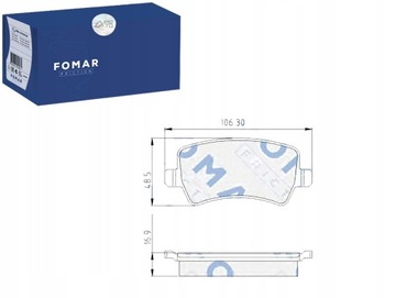 Fomar FO 846781 Zestaw klocków hamulcowych