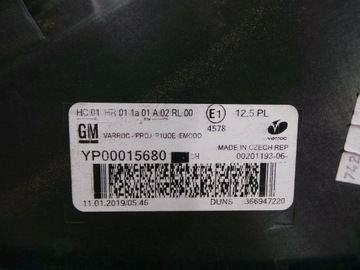 OPEL GRANDLAND X 1.2 2019 SVĚTLO LEVÝ PŘEDNÍ 366947220 YP00015680