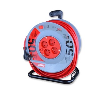 PRZEDŁUŻACZ ZWIJANY 4 gniazda 3X1,5 50M