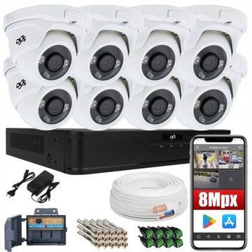 ZESTAW MONITORINGU DO DOMU FIRMY 8 KAMER 8MPX 4K