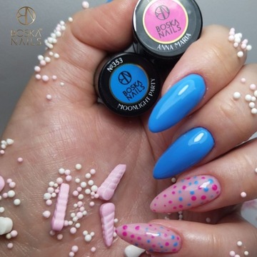 Boska Nails Lakier hybrydowy Do Paznokci NIEBIESKI 6ml