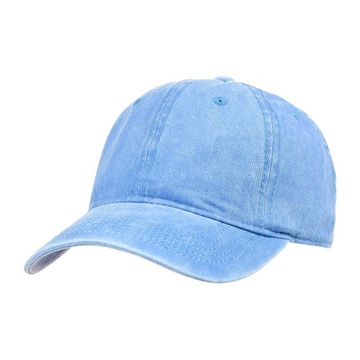 Czapka z daszkiem vintage unisex gladka regulowana