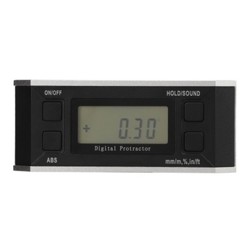 Cyfrowy kątomierz 4x90° LCD Elektroniczny inklinometr Miernik poziomu kąta