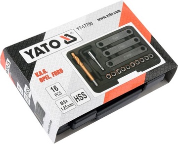КОМПЛЕКТ ДЛЯ РЕМОНТА РЕЗЬБЫ YATO ZAC BRAKE 16EL YT-17700
