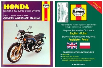 HONDA CB250 N CB400 N Super Dream (1978-1984) instrukcja napraw +GRATIS 24h