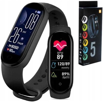 M5 SMARTBAND OPASKA SPORTOWA PULSOMETR SMARTWATCH