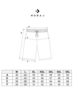 SZORTY MĘSKIE SPODENKI KLASYCZNE KĄPIELOWE GŁADKIE KIESZENIE MORAJ 5XL
