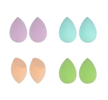 Donegal Gąbki do makijażu bez smug, miękkie, Blending Sponge ZESTAW 8 sztuk