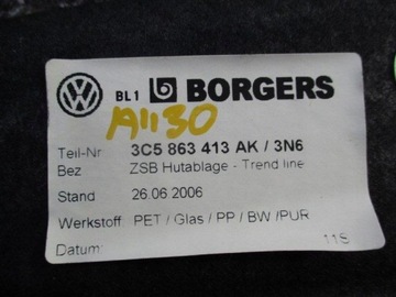 POLIČKA KUFRU 3C0, 3C5863413AK PASSAT B6 SEDAN