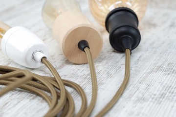 коричневый кабель плетеная проволока лофт ретро паук