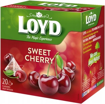 Ekspresowa Herbata Owocowa Słodka Wiśnia SWEET CHERRY Hibiskus 20T LOYD