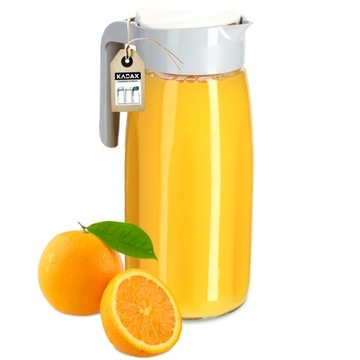 SZKLANY DZBANEK Z POKRYWKĄ NA WODĘ SOK NAPÓJ 1,45L