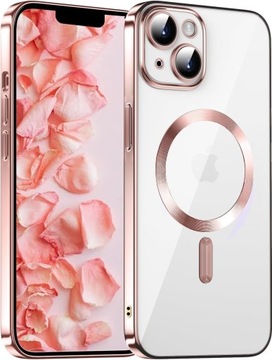 УСИЛЕННЫЙ ЧЕХОЛ MAGSAFE GLAMOUR для iPhone 13 / iPhone 14 + СТЕКЛО 9H