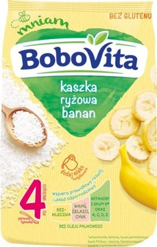 BOBOVITA KASZKA RYŻOWA BANAN PO 4. MIESIĄCU 180 G