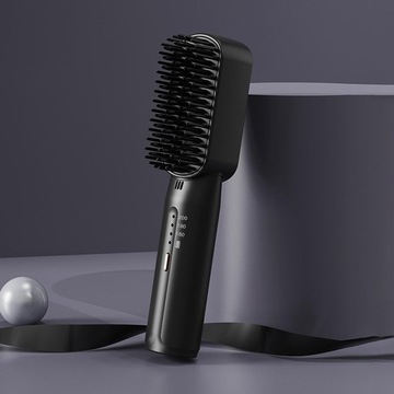 Многофункциональный беспроводной выпрямитель для волос с 3 регулируемыми черными насадками