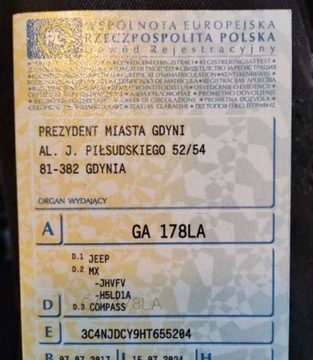 Jeep Compass II SUV 2.0 MJD 140KM 2017 Jeep Compass 2017r, SALON POLSKA. 2.0 Diesel. 4x4. AUTOMAT. Po zalaniu. VA, zdjęcie 20